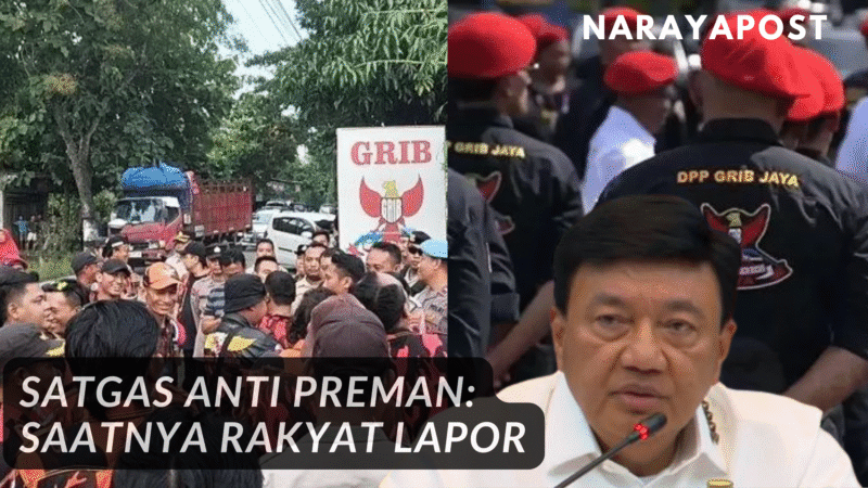Satgas Anti Preman: Saatnya Rakyat Lapor