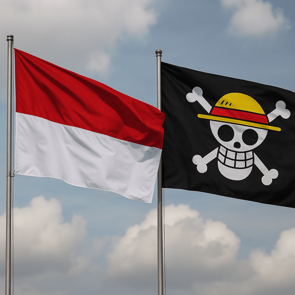 Bendera Merah Putih Tak Boleh Diganti dengan Bendera One Piece
