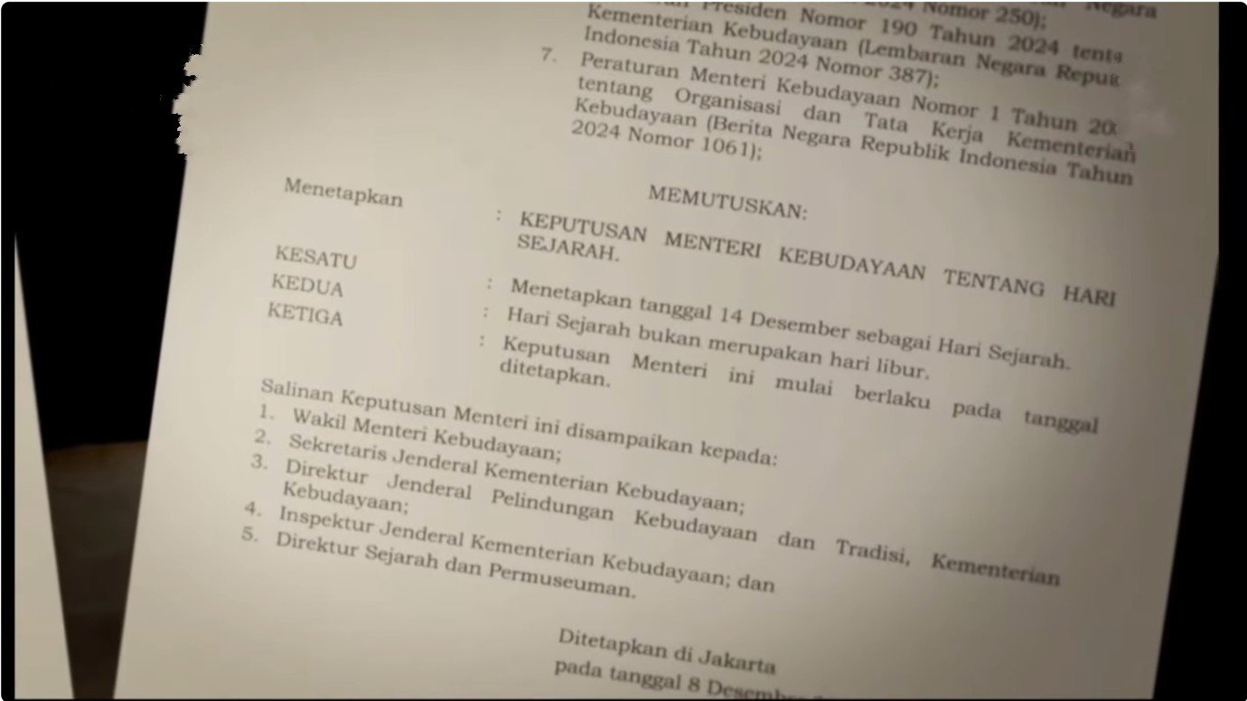 Ini Alasan 14 Desember Ditetapkan Sebagai Hari Sejarah
