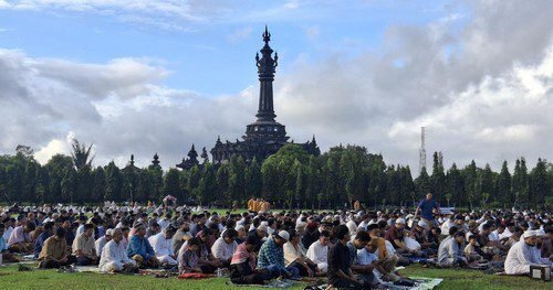 Salat Id Warga Muhammadiyah Denpasar Khidmat Usai Nyepi